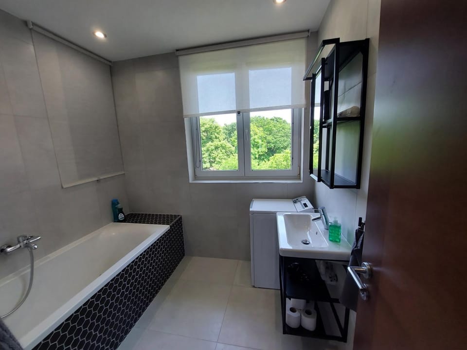 Bathroom, Bath, washing machine