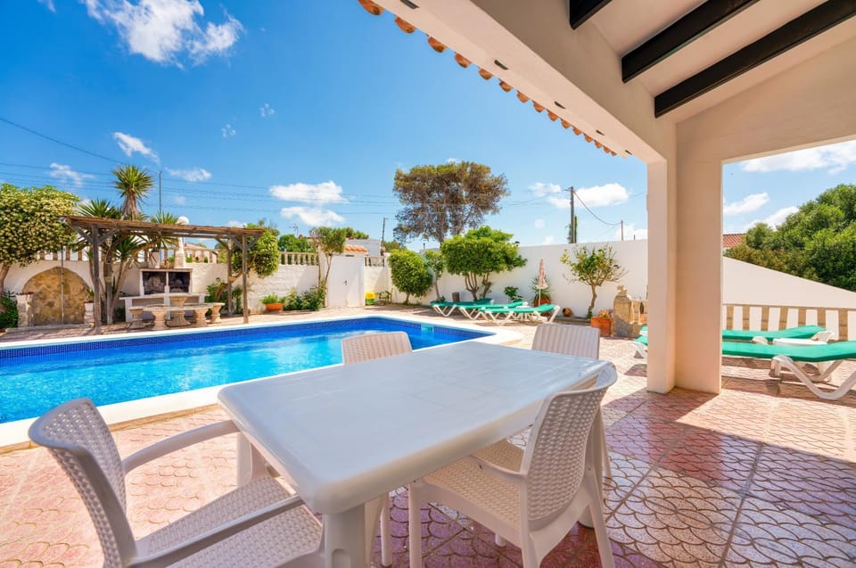Property building, Living room, Swimming pool
