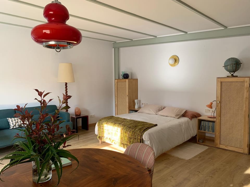 Bed, Living room, Photo of the whole room, Bedroom