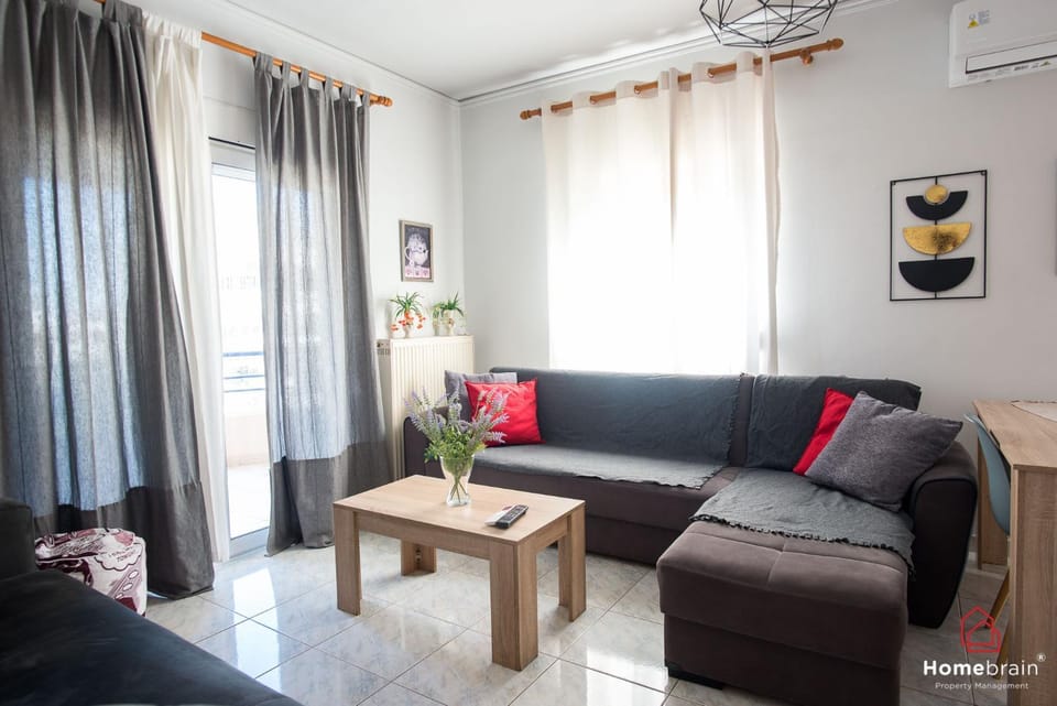 Living room, Seating area, air conditioner