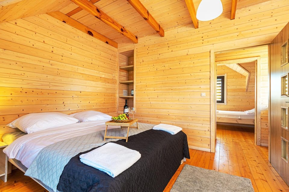 Bed, Photo of the whole room, Bedroom, towels, wardrobe