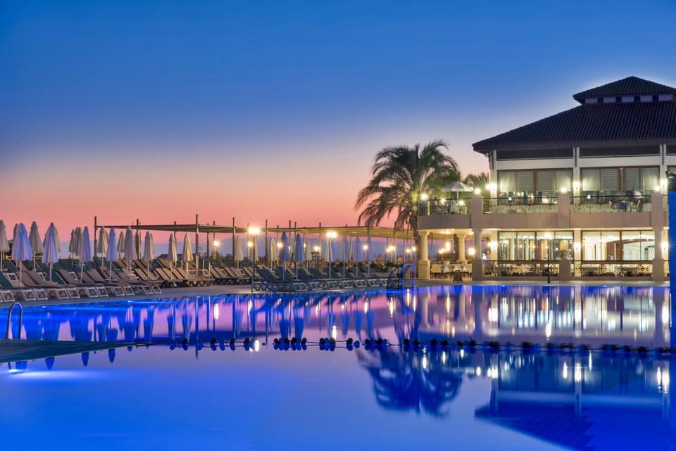 Swimming pool, Swimming pool, Sunset