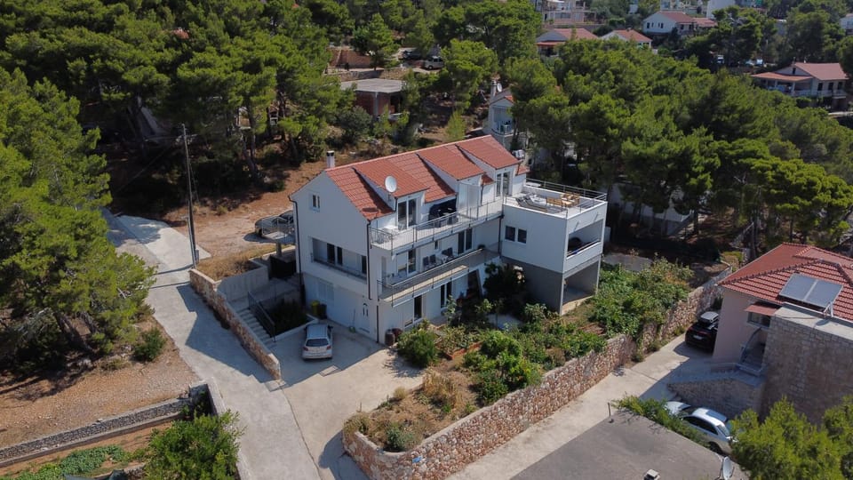 Property building, Natural landscape, Bird's eye view