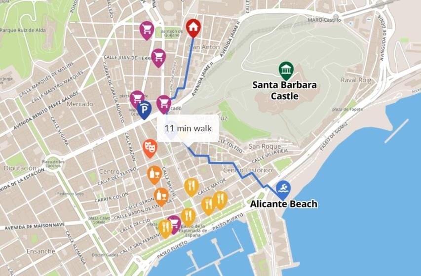 Apartamento en centro Tradicional Apartment in Alicante