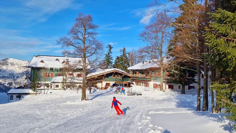 Natural landscape, Winter, Skiing