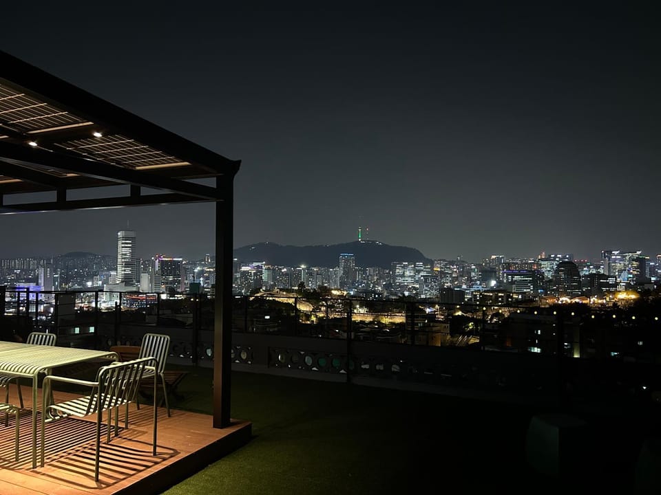 Night, View (from property/room), Balcony/Terrace, City view