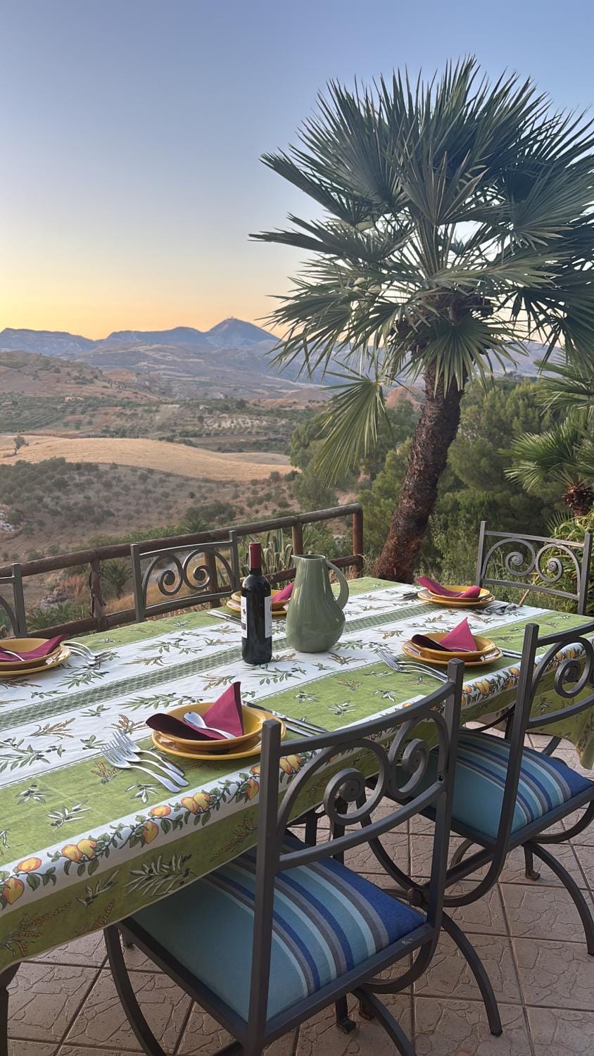 Natural landscape, View (from property/room), Dining area, Mountain view
