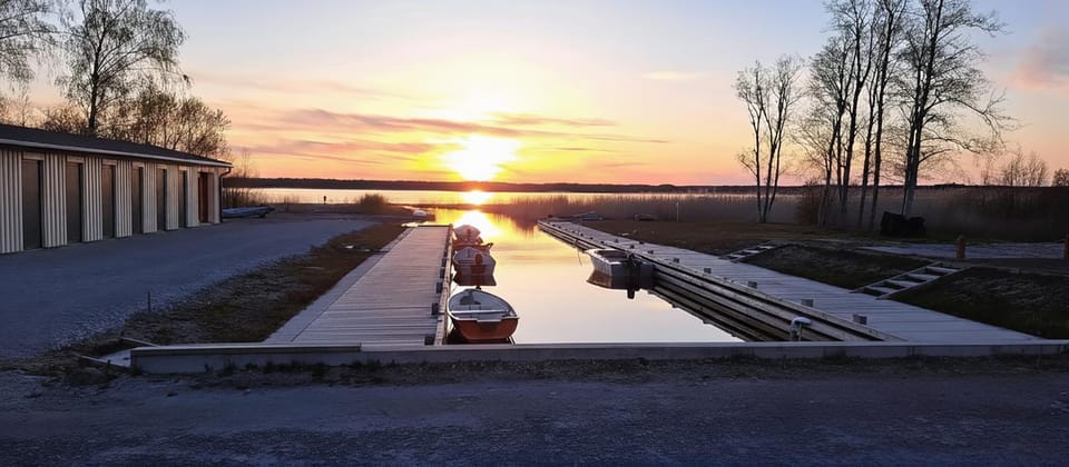 Natural landscape, Lake view, Sunset