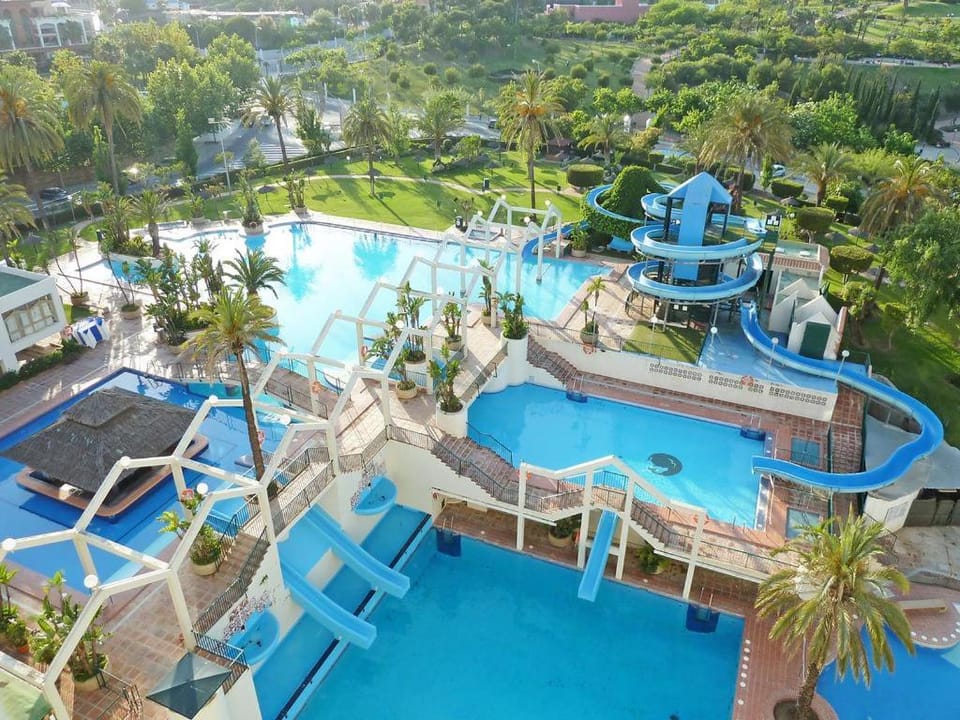 Garden, Aqua park, Swimming pool