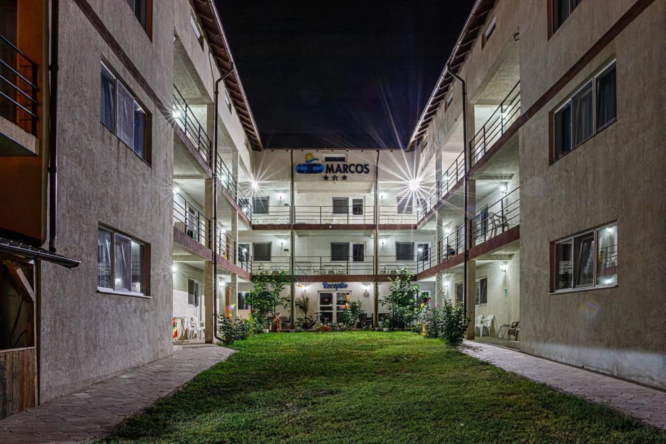 Property building, Night, Garden, Garden view