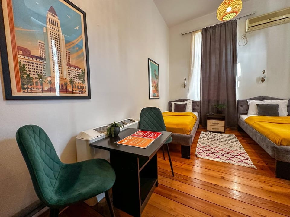 Bed, Seating area, Bedroom