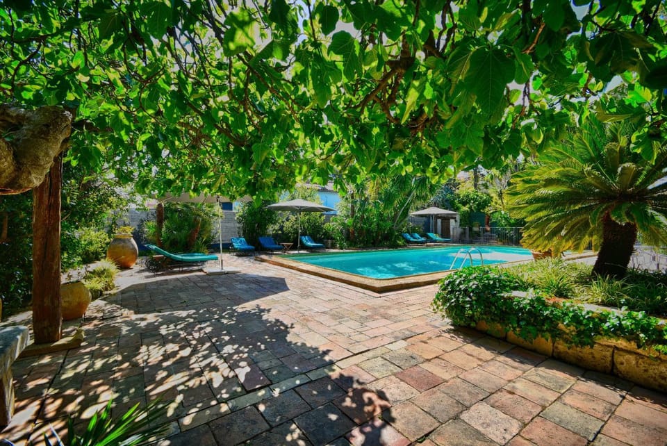 Pool view, sunbed