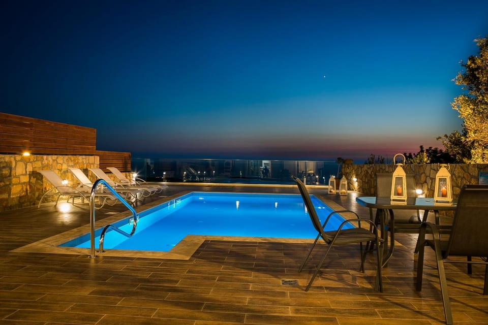 Swimming pool, Sunset