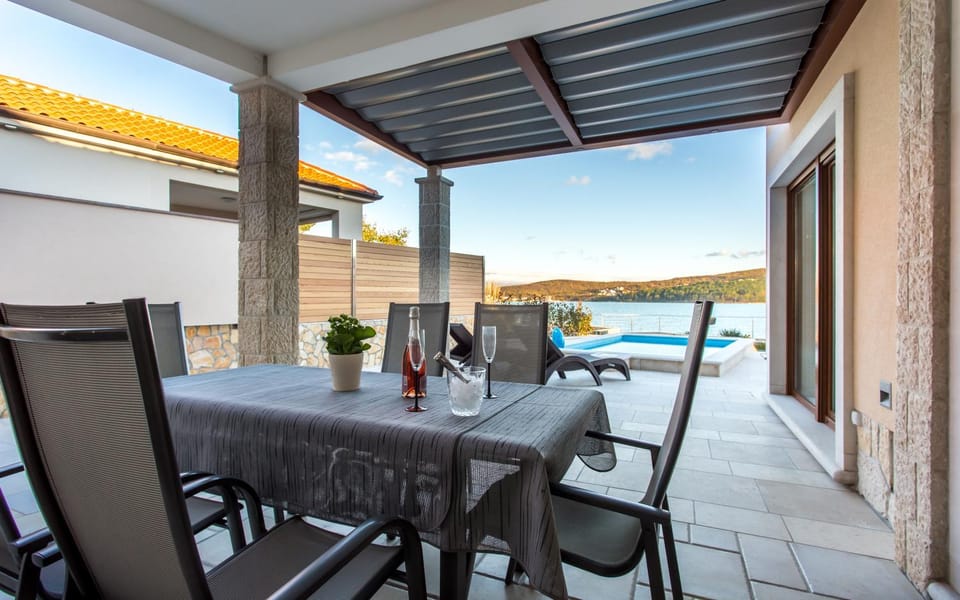 Patio, Pool view, Sea view, Swimming pool