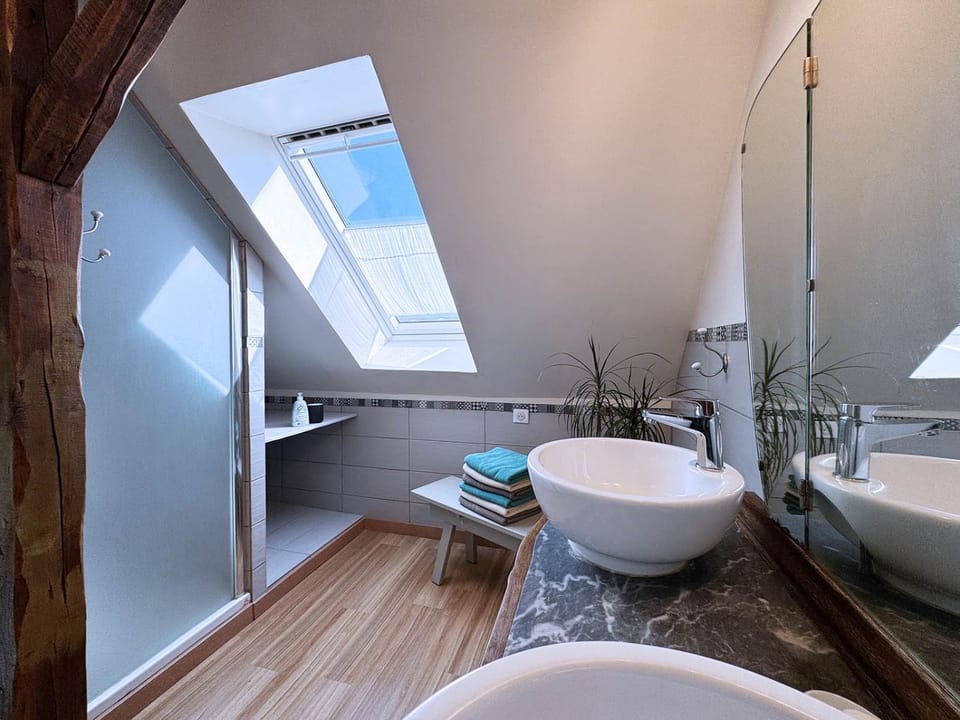Shower, Bathroom, towels