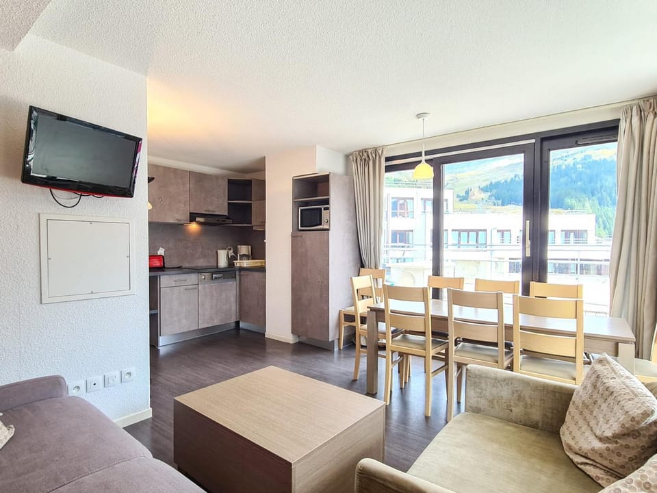 Appartement lumineux 4 pièces à Flaine, 8 personnes, terrasse, accès spa - FR-1-425-18 Apartment in Arâches-la-Frasse