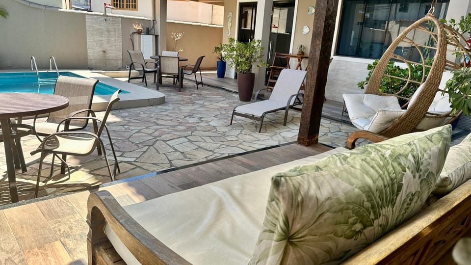 Patio, Day, View (from property/room), Seating area, Pool view, Swimming pool, sunbed