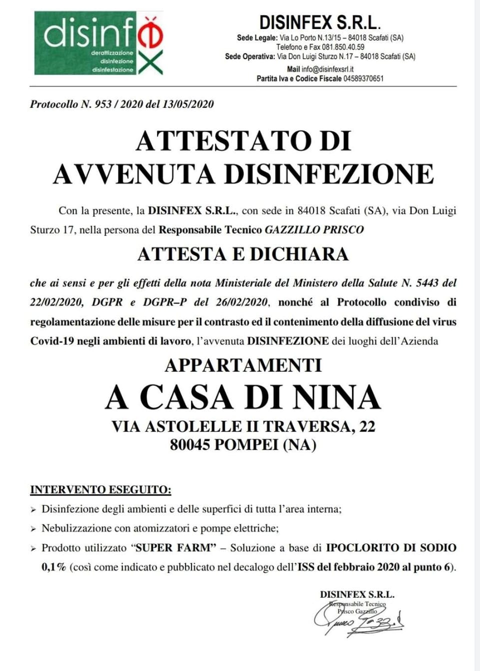 Certificate/Award