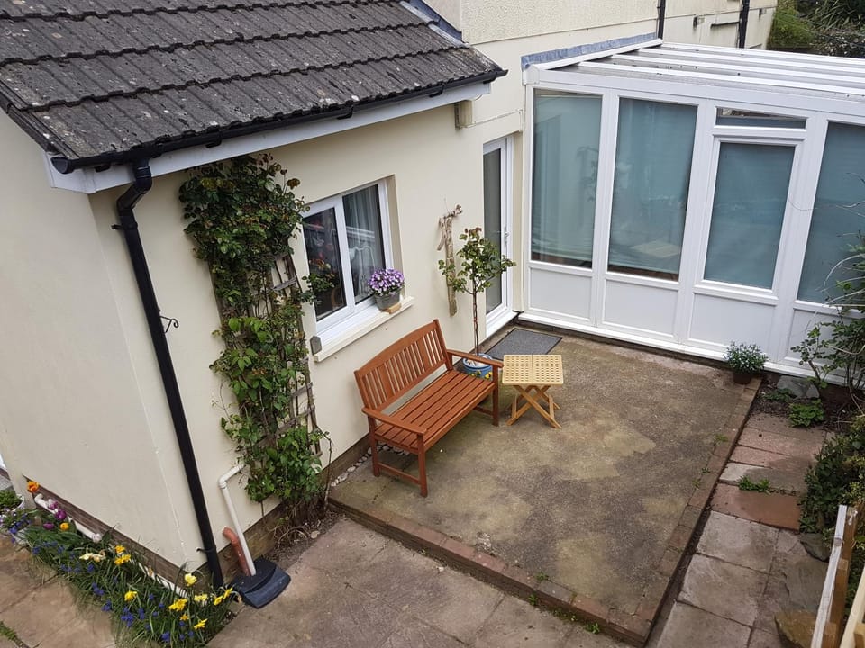 Patio, Facade/entrance, Bird's eye view