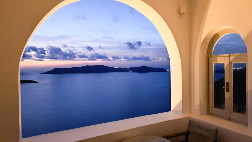 Nearby landmark, Night, Natural landscape, Balcony/Terrace, Sea view