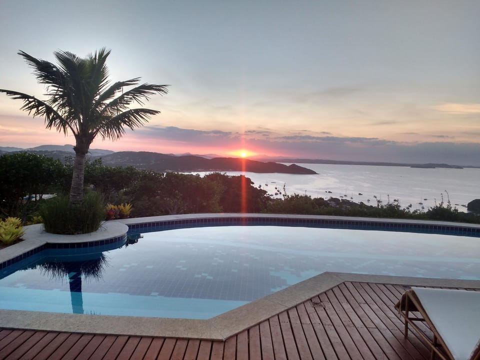 Swimming pool, Sunset