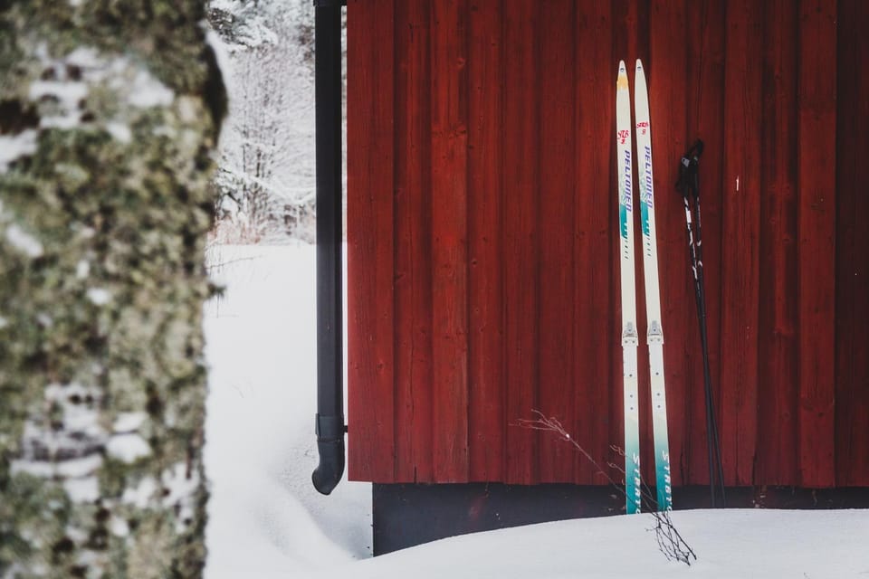 Winter, Skiing