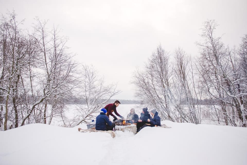 People, Natural landscape, Winter, group of guests