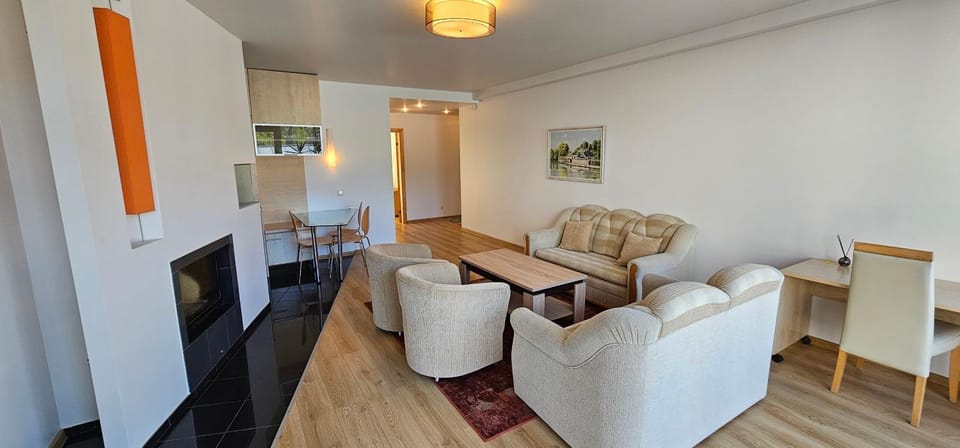 Kitchen or kitchenette, Living room, Dining area, flat iron