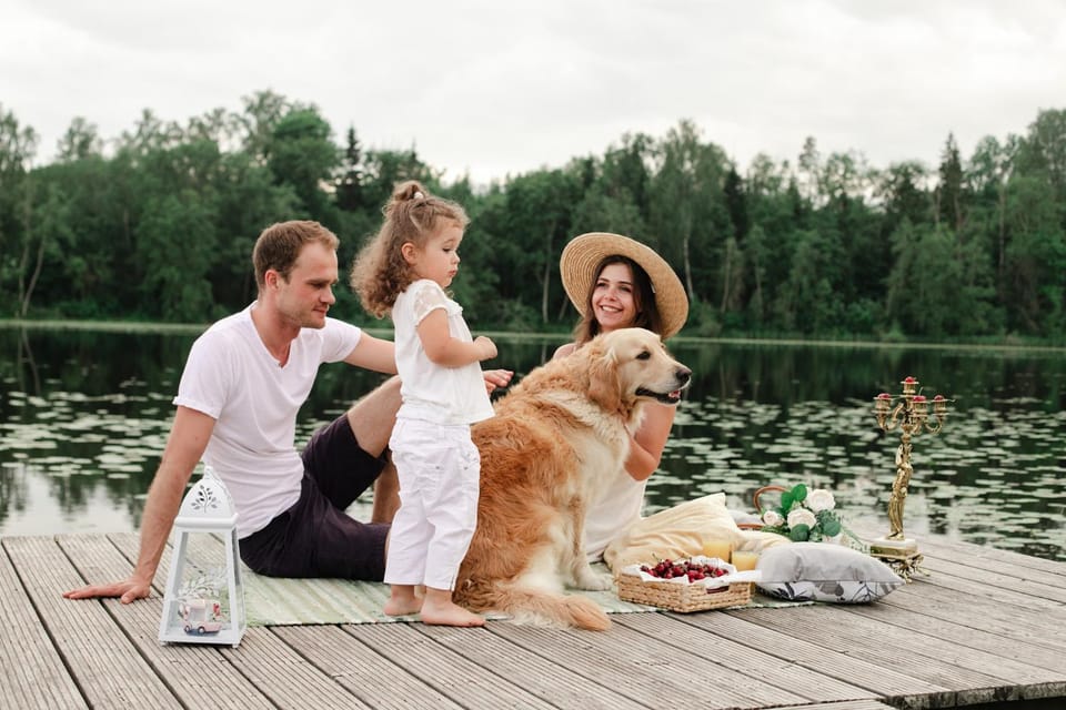 Garden, Pets, children, Family