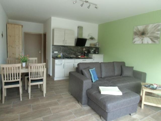 Kitchen or kitchenette, Living room, Dining area