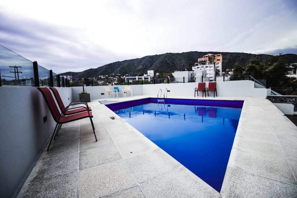 Day, Natural landscape, Mountain view, Pool view, Swimming pool, sunbed