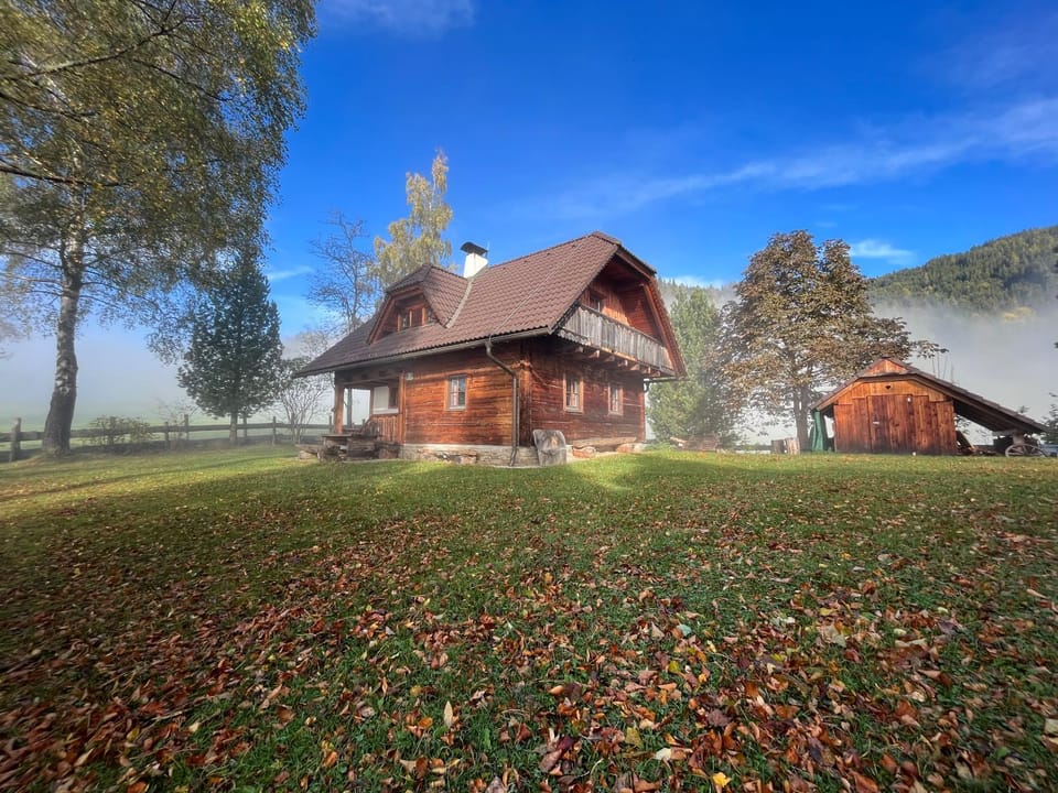Property building, Day, Natural landscape, Garden, Seating area, Autumn, Garden view