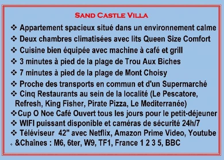 Sand Castle Villa Apartment in Trou-aux-Biches