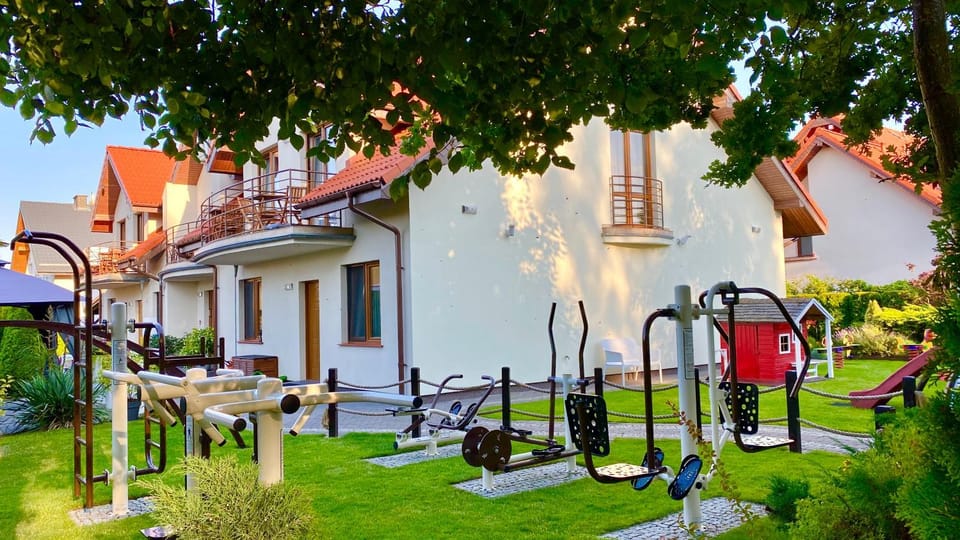 Property building, Patio, Children play ground, Garden