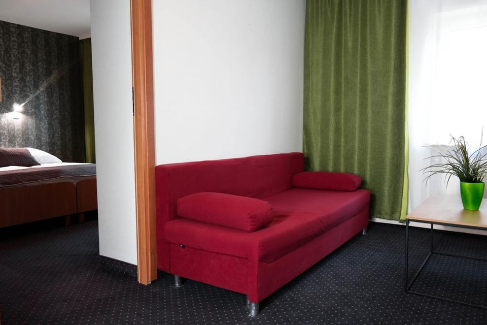 Bed, Living room, Photo of the whole room, Seating area, Bedroom
