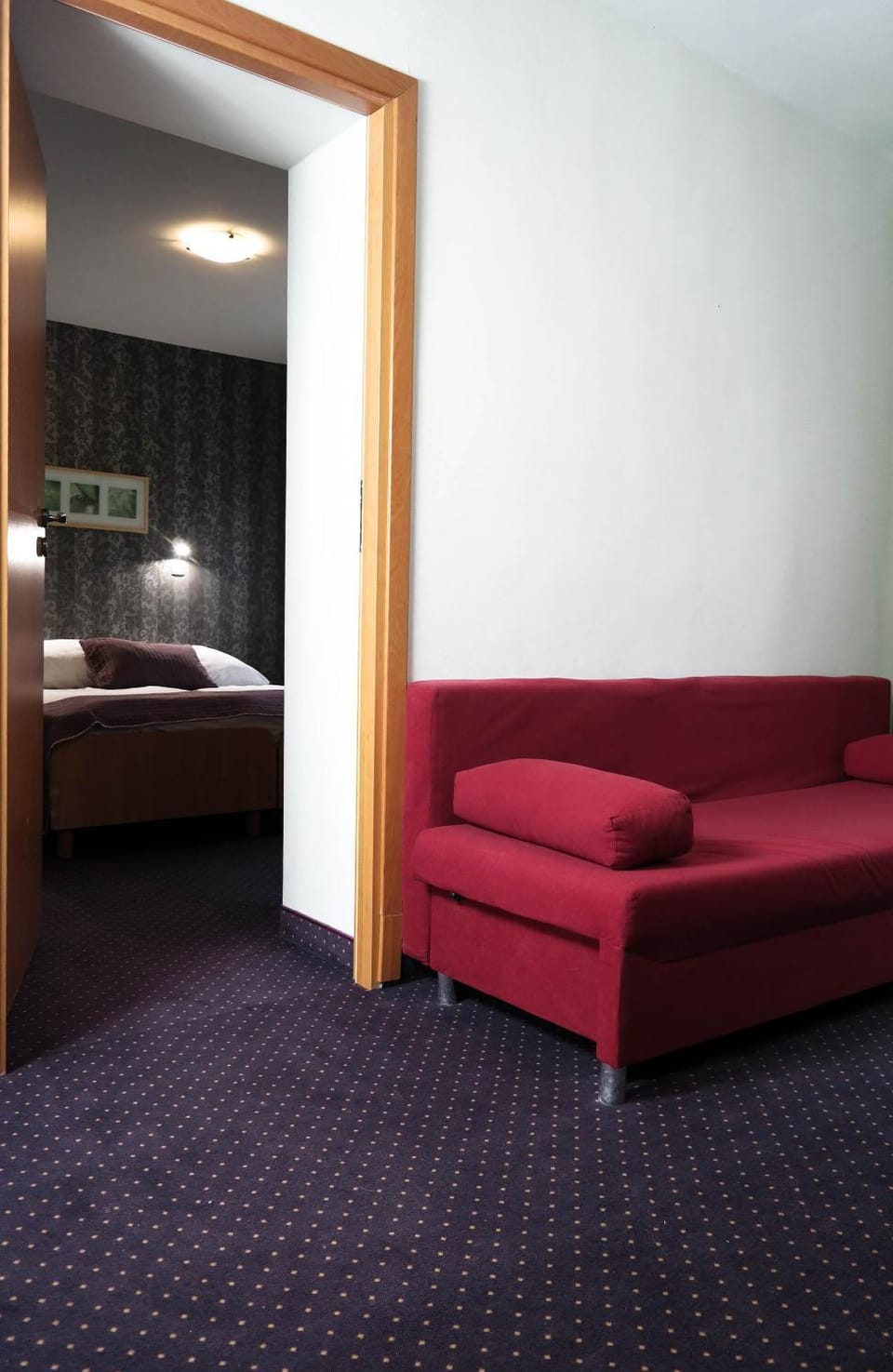 Bed, Living room, Photo of the whole room, Seating area, Bedroom