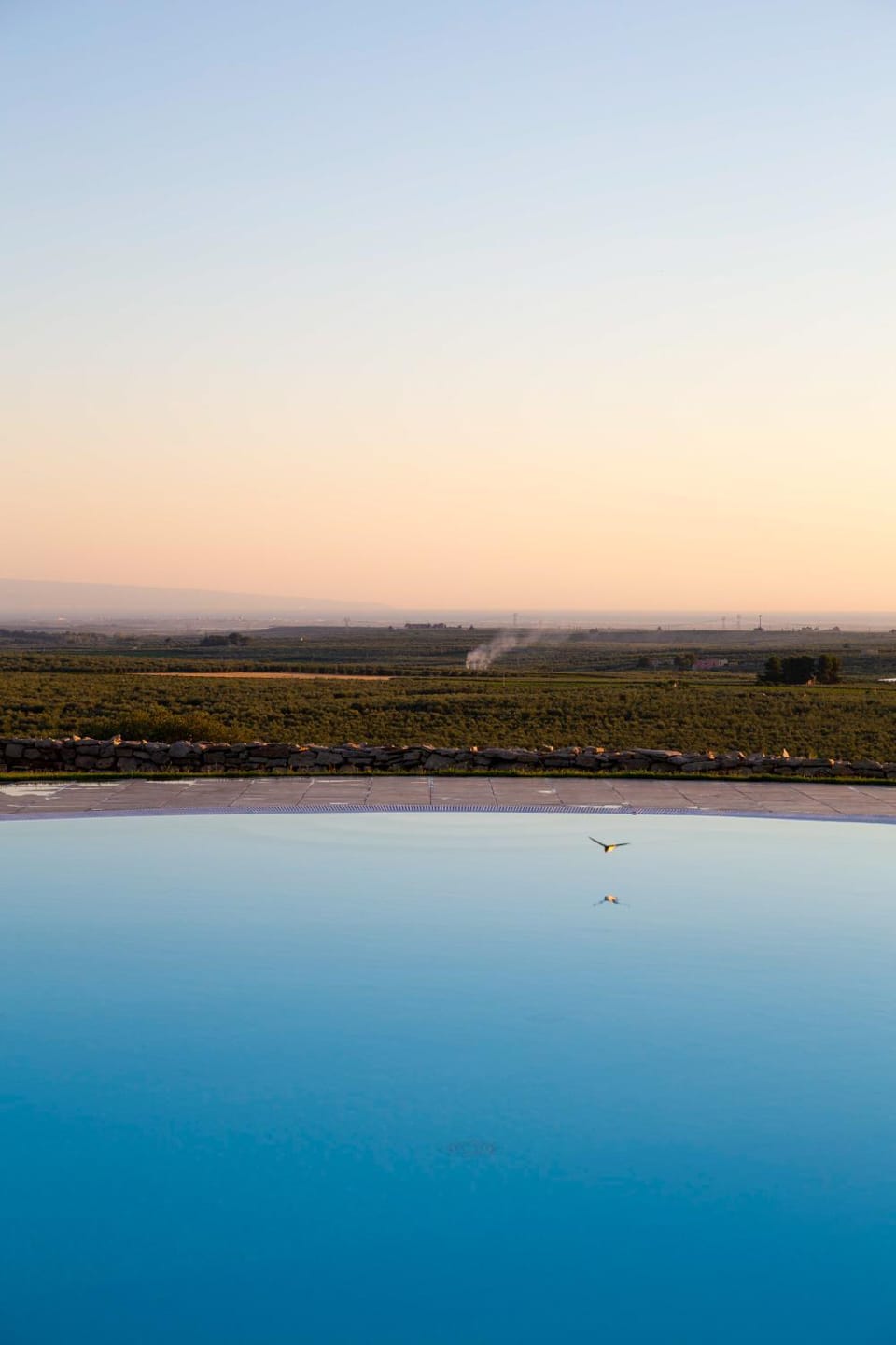 Pool view, Swimming pool, Sunset