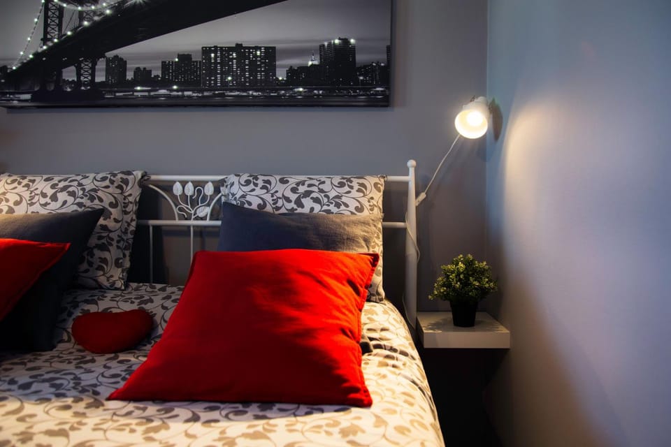 Bed, Decorative detail, Bedroom