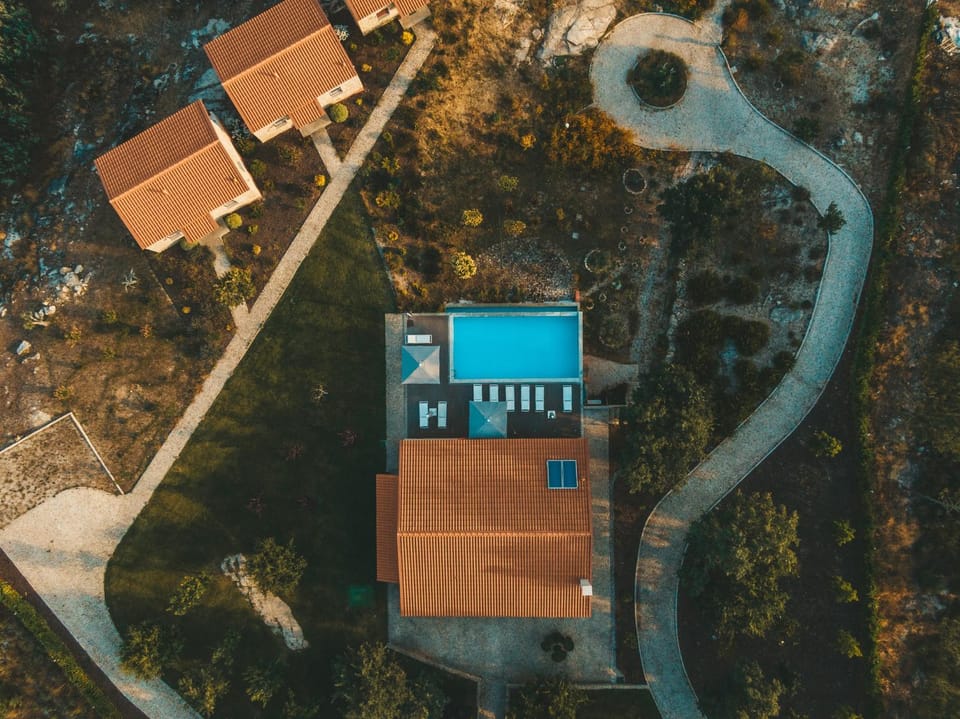 Bird's eye view, Swimming pool