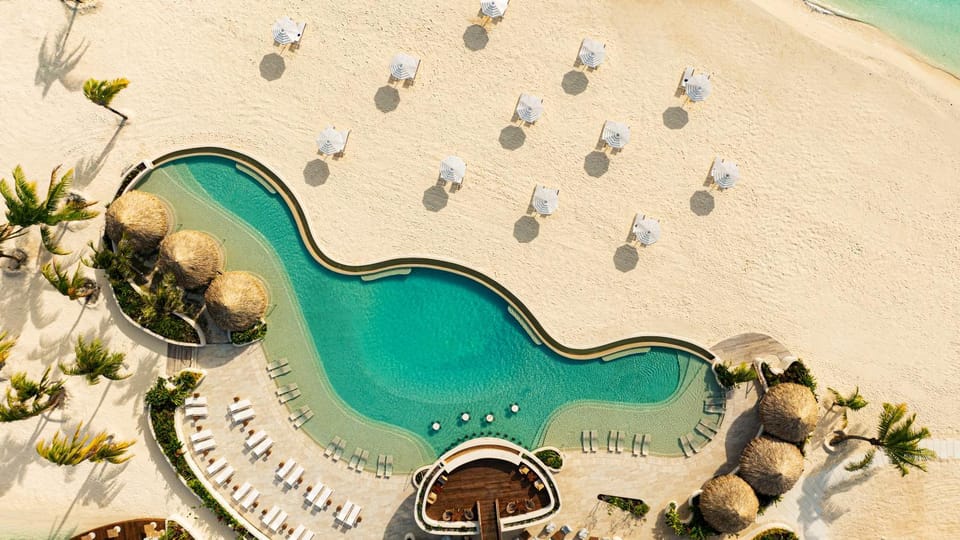 Bird's eye view, Beach, Swimming pool