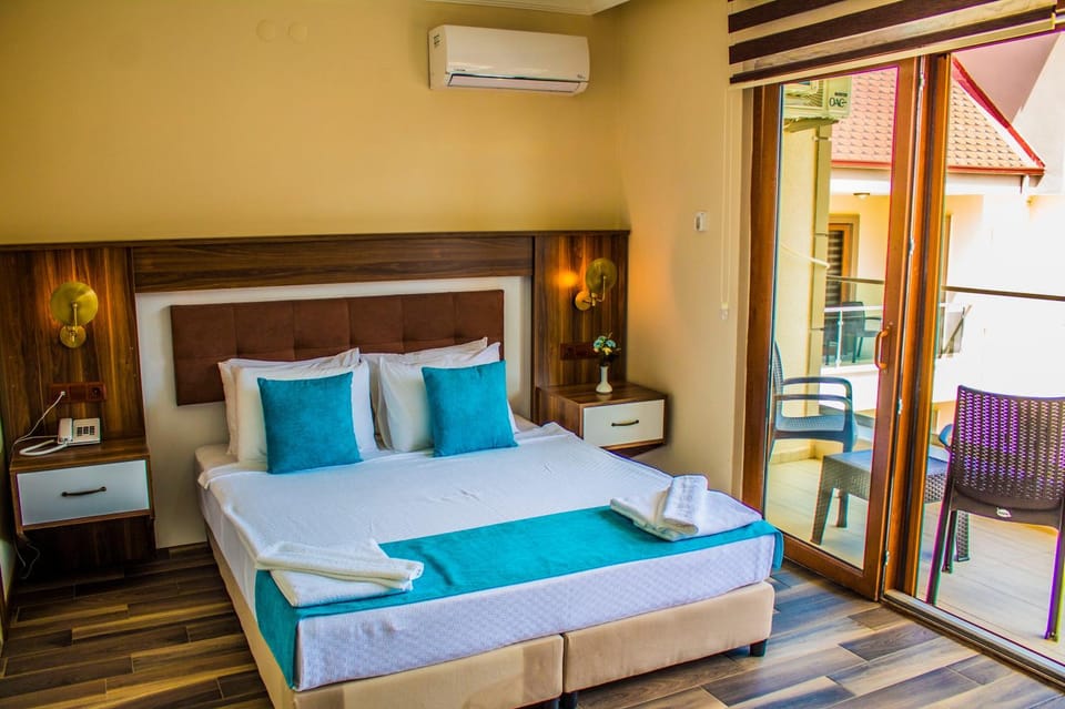 Bed, air conditioner