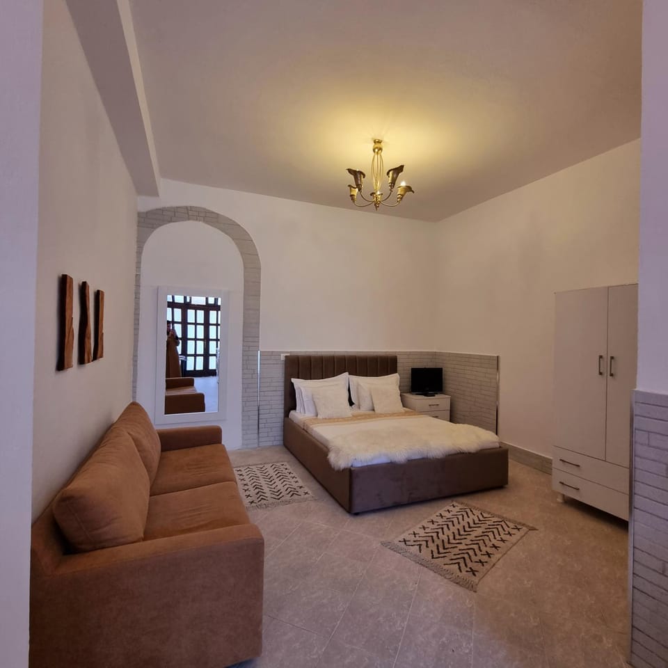 Bed, Living room, Photo of the whole room