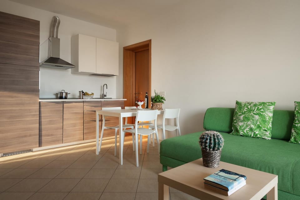 Living room, kitchen