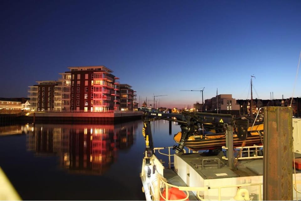 Havenkoje Docked boat in Cuxhaven