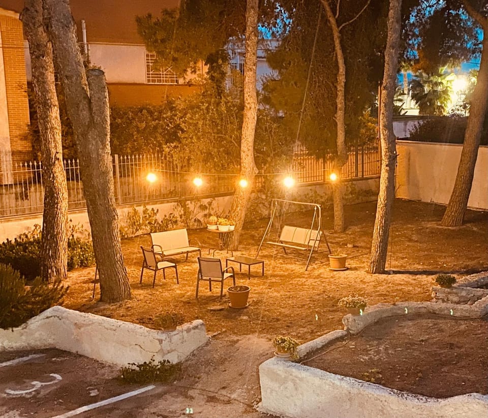 Night, Garden, Garden view
