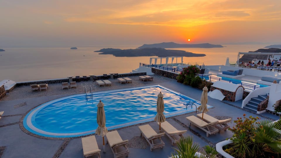 Summer, On site, Landmark view, Pool view, Sea view, Swimming pool, Swimming pool, Sunset
