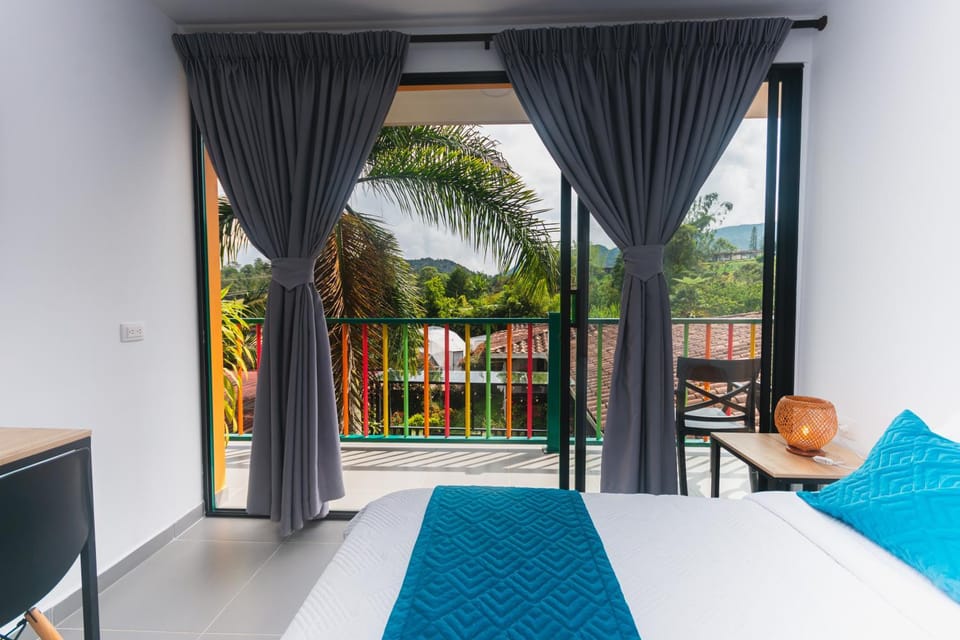 Bed, Bathroom, Balcony/Terrace, Seating area