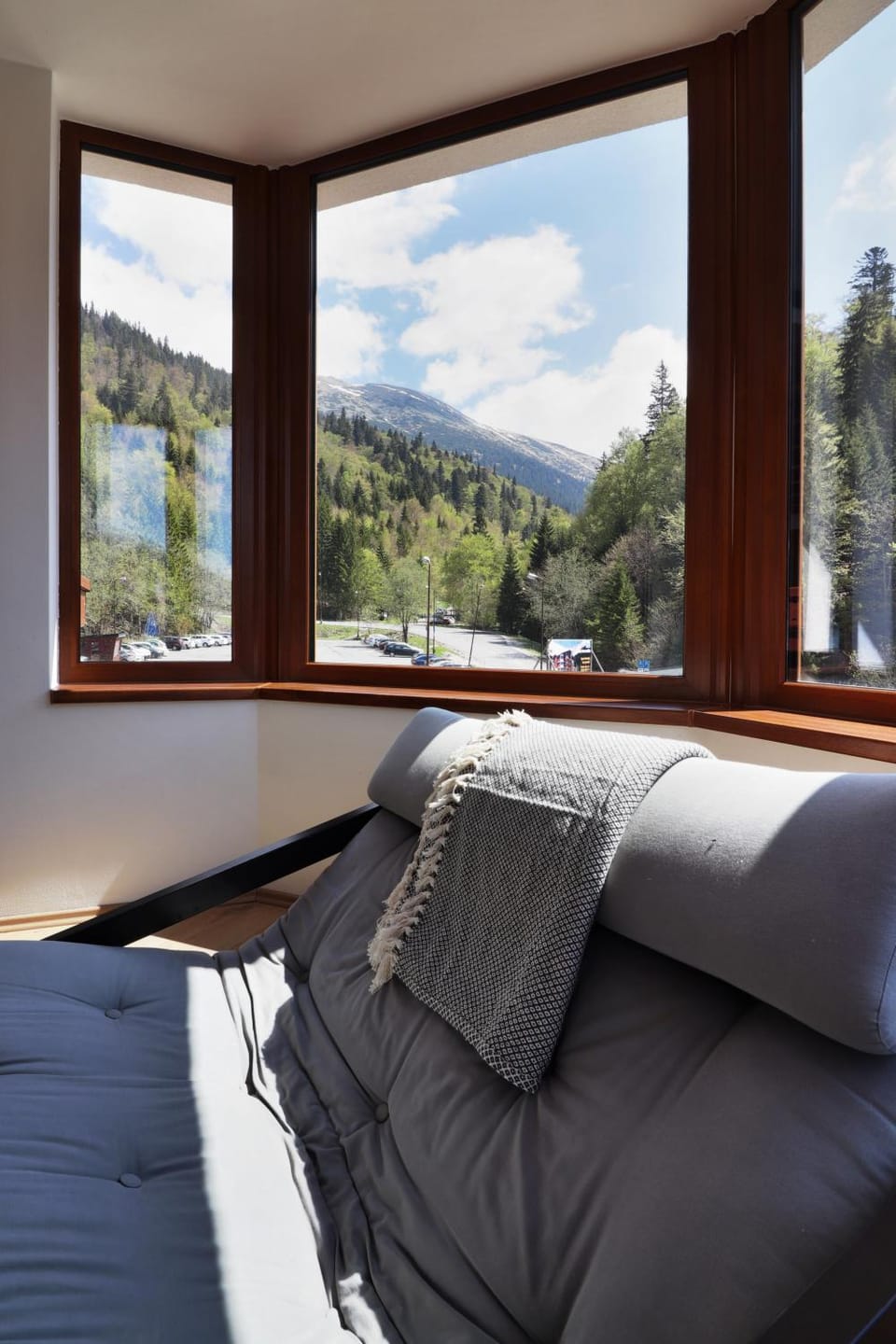 Living room, Seating area, Mountain view