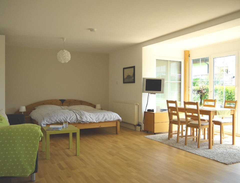 Property building, Living room, Bedroom
