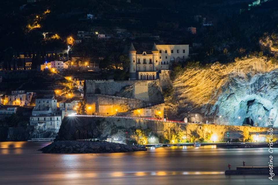 Nearby landmark, Night, Natural landscape